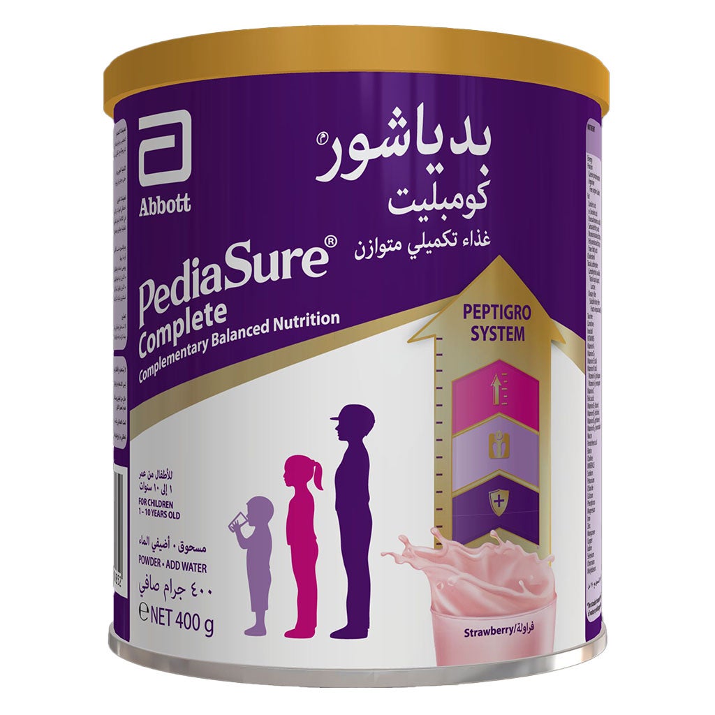 Pediasure Complete Peptigro Milk Formula Strawberry 400g