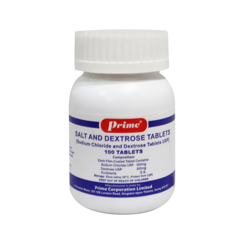 Prime Salt & Dextrose Tablet 100's