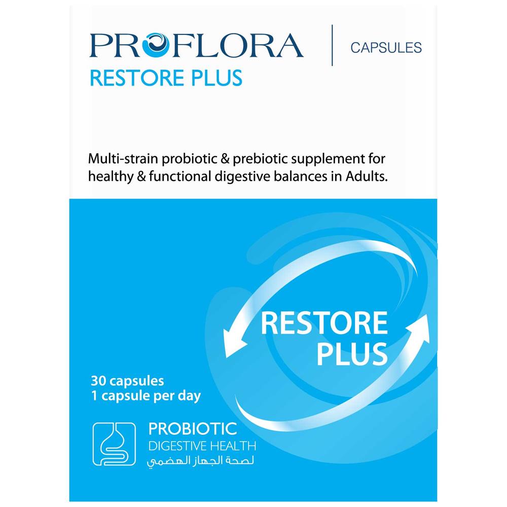 Proflora Restore Plus 15 Strains 12 Billion Cfu/Dose - 580mg Capsule 30's