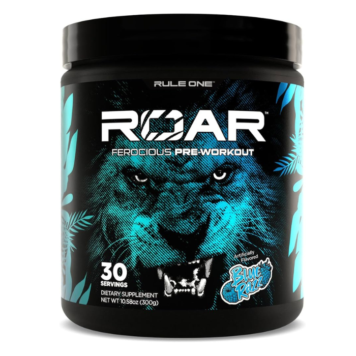 Rule 1 R1 Roar Pre-Workout Blue Razz 30 Serve