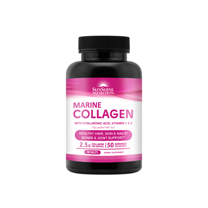 Sunshine Nutrition Marine Collagen With Vitamin C & E 100 Tabs