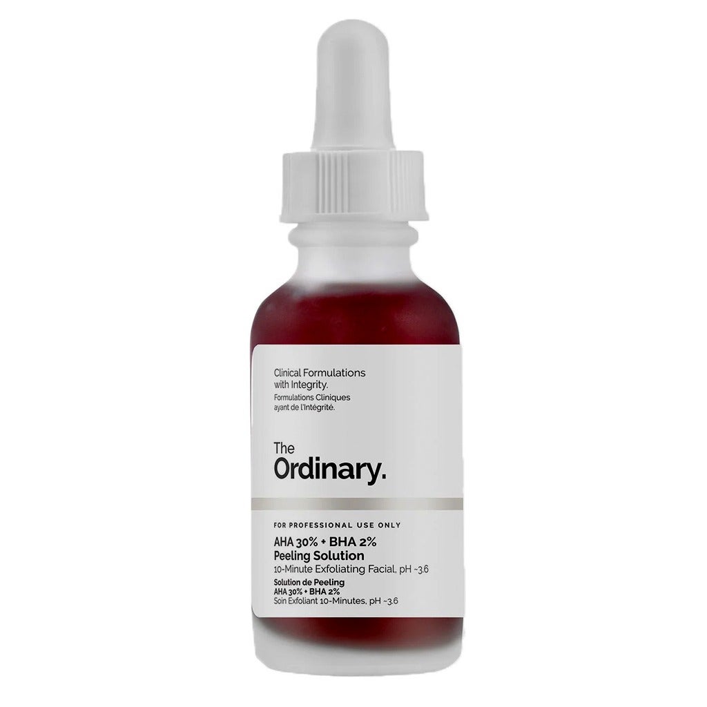 The Ordinary AHA 30% + BHA 2% Peeling Solution, Advanced Exfoliating Serum for Smoother, Even Skin - 30ml