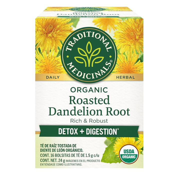Traditional Medicinals Roasted Dandelion Root 16 Tea Bags