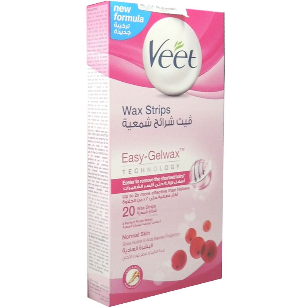  Veet Hair Remover Cold Wax Strips Normal Skin 20's