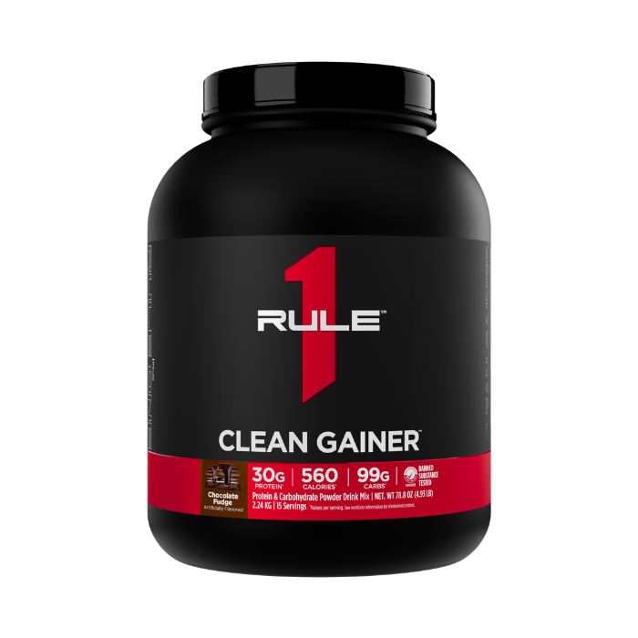 Rule 1 Clean Gainer 15 Servings Chocolate Fudge 4.93lb