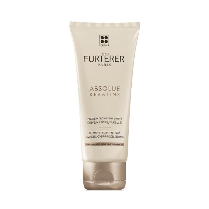 Rene Furterer Absolue Keratine Renewal Care Mask, Deep Repair Hair Mask for Damaged, Over-Processed Hair 100ml