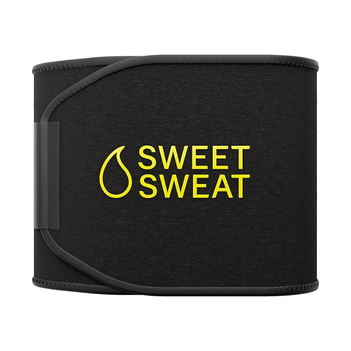Sports Research Sweet Sweat Waist Trimmer Medium 41 x 8 in – Neoprene Heat Compression Workout Belt