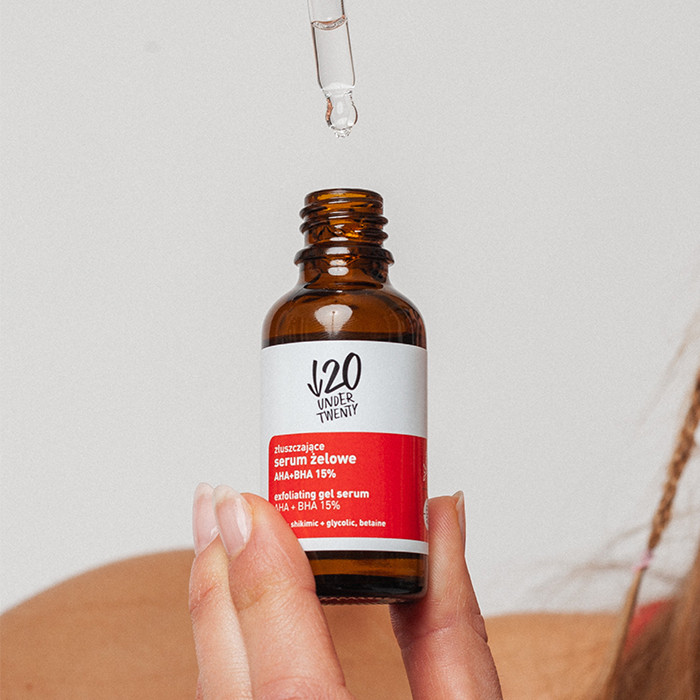 Under Twenty Exfoliating Anti-Imperfections Serum with 15% AHA + BHA Acids, 30ml