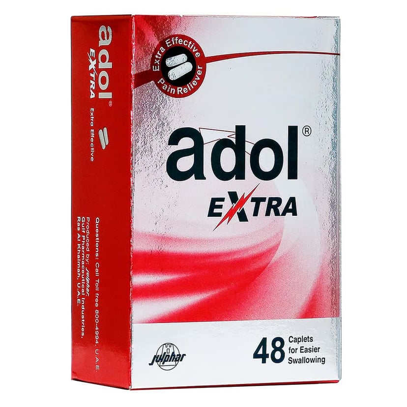 Adol Extra Caplets 48’s (12'sblister X 4)