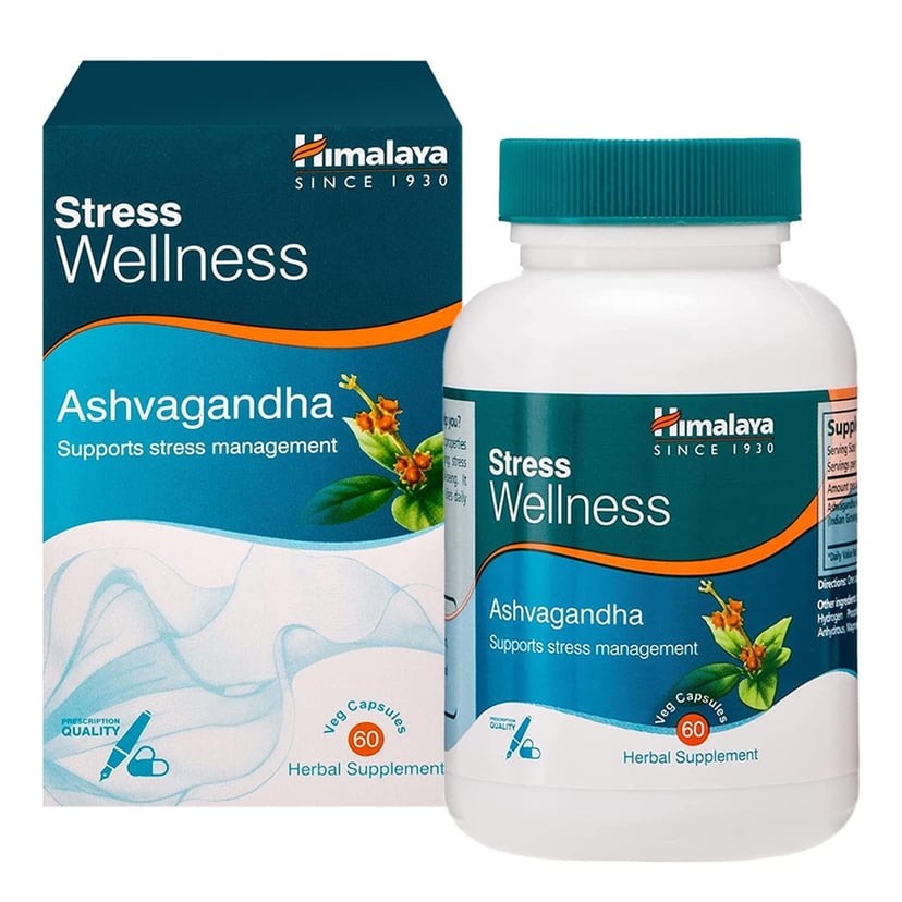 Himalaya Ashvagandha Vegi Caps 60s Bottle
