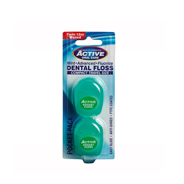 Beauty Formula Active Advanced Mint Wax Fluoride 2 X 12 M Floss