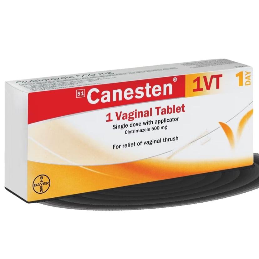 Canesten 500mg Vaginal Tablet 1's Strip + Applicator
