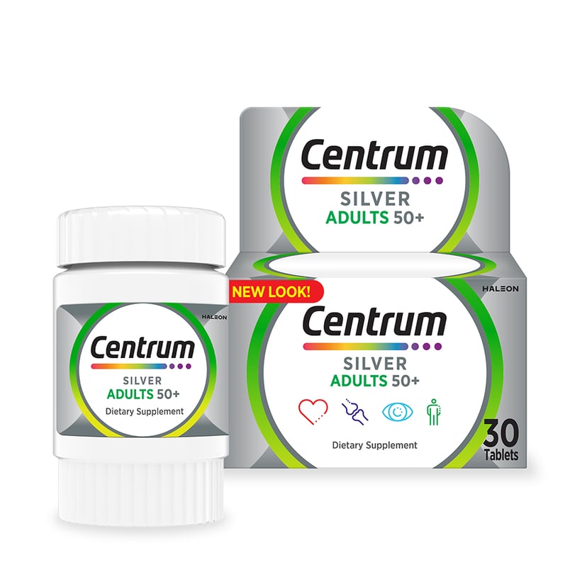 Centrum Silver With Lutein Specially formulated for Adults 50+ 30 Tablets