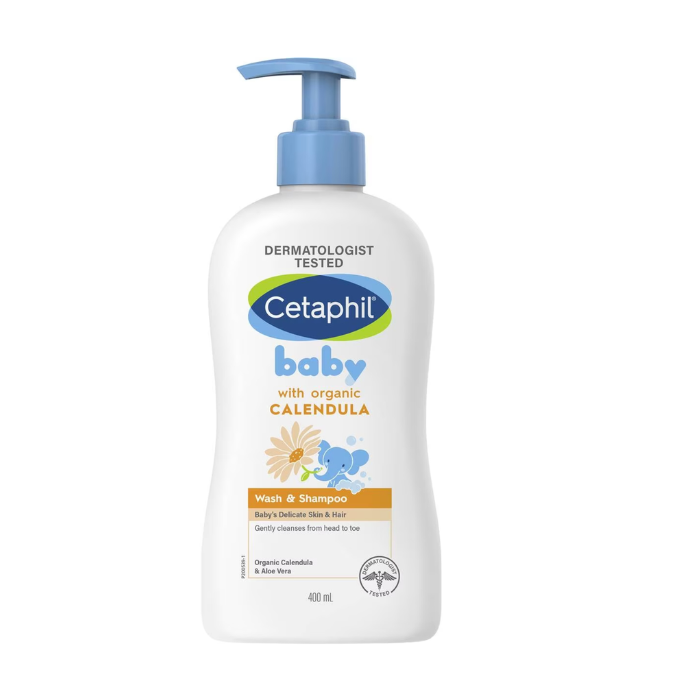 Cetaphil Baby Wash And Shampoo With Organic Calendula 400ml