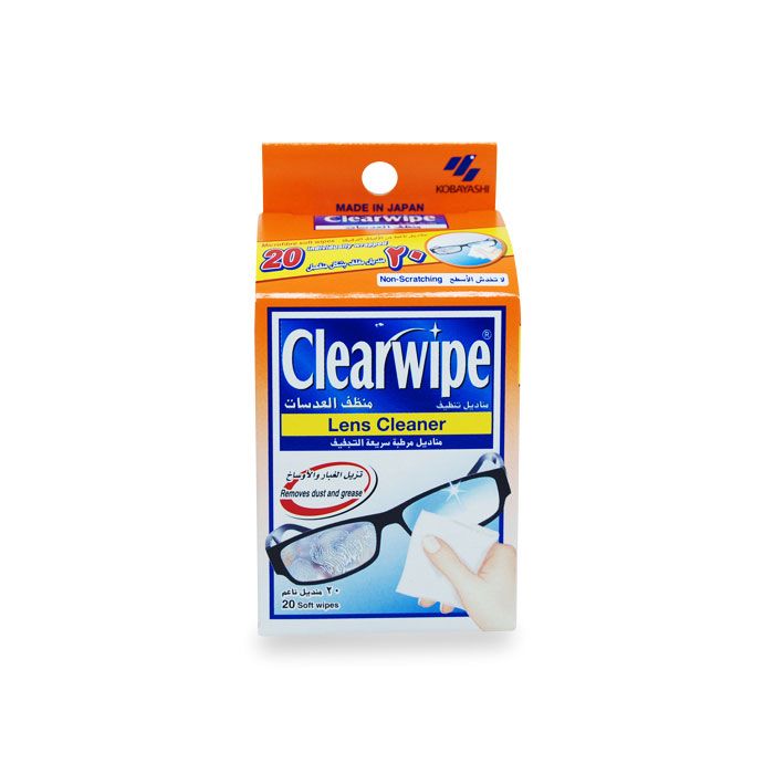 Clearwipe Lens Cleaner Soft Wipes 20s