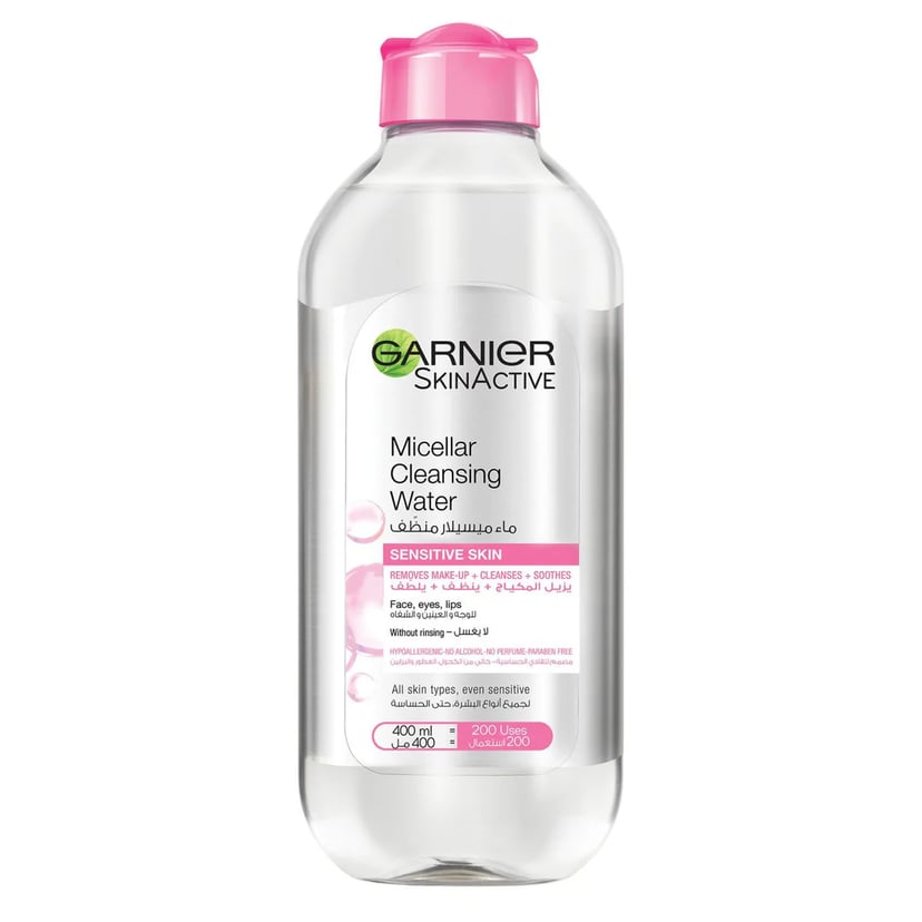 Garnier SkinActive Micellar Cleansing Water, All-in-1 Makeup Remover & Cleanser, 400ml