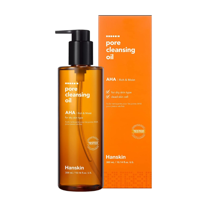 Hanskin Pore Cleansing Oil AHA Rich & Moist 300ml