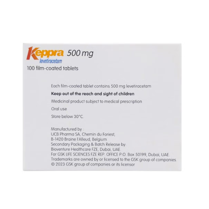 Keppra 500mg Tab 100s (10s Blister X 10)