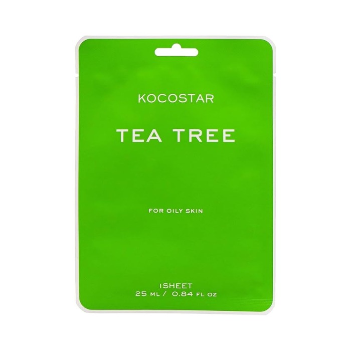Kocostar Vegan Facial Mask Sheet Tea Tree 25ml 1s