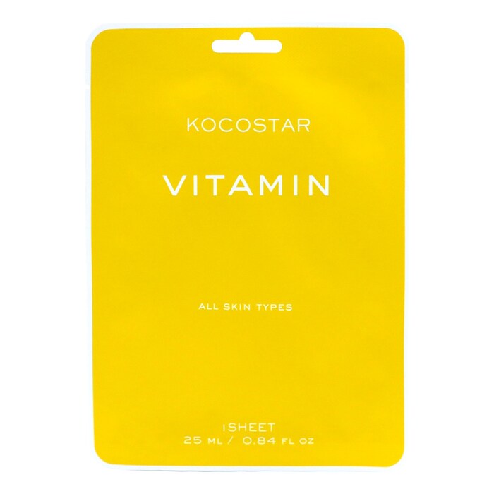 Kocostar Vegan Facial Mask Sheet Vitamin 25ml 1s