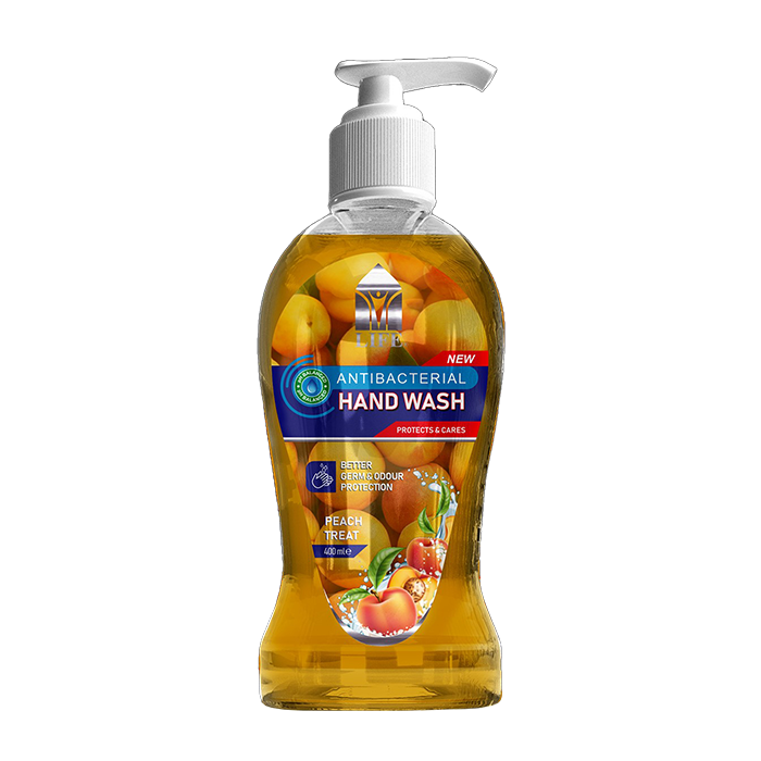 Life Antibacterial Hand Wash Peach Treat 400ml