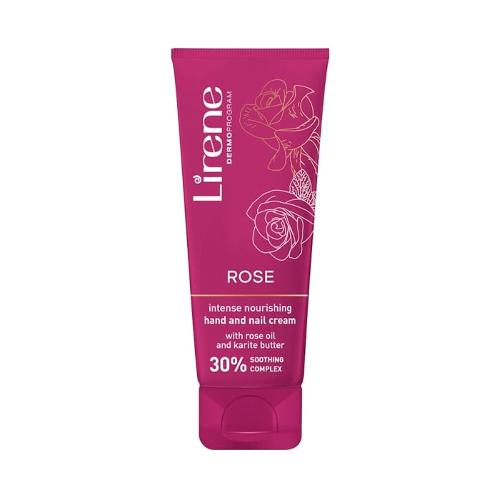 Lirene Rose Intense Nourishing Hand And Nail Cream 75ml