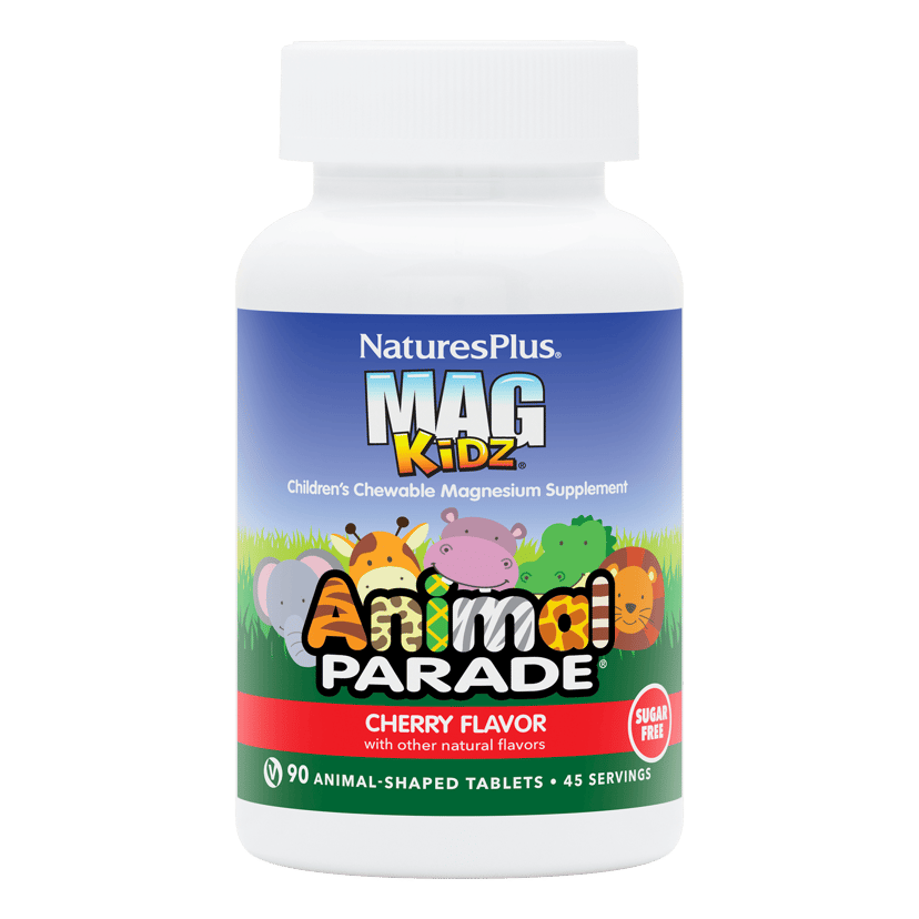 Natures Plus Animal Parade Magnesium Kidz Chewable Cherry 90 Tablets