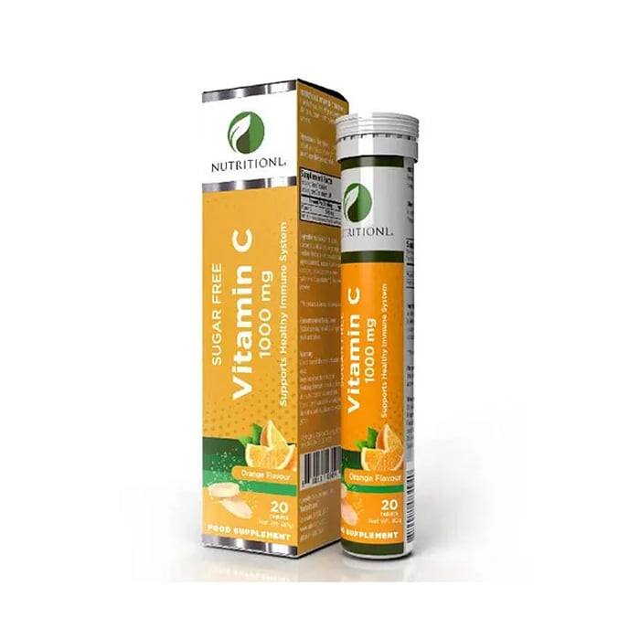 Nutritionl Vitamin C 1000 mg Orange Flavour Effervescent 20 Tablets