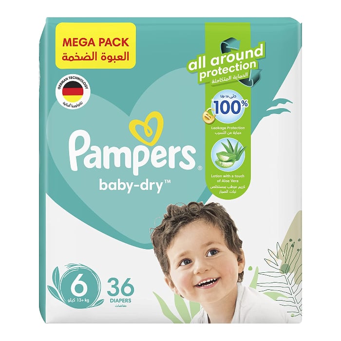 Pampers Rash Protection Size 6 13+KG 36's