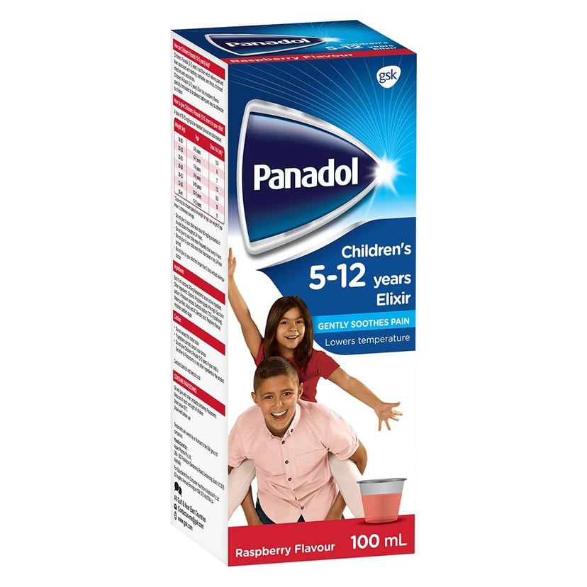 Panadol Elixir, 5-12 years, 100 ml