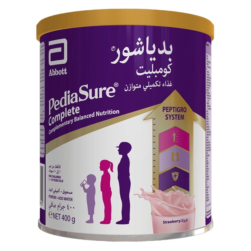 Pediasure Complete Peptigro Milk Formula Strawberry 400g