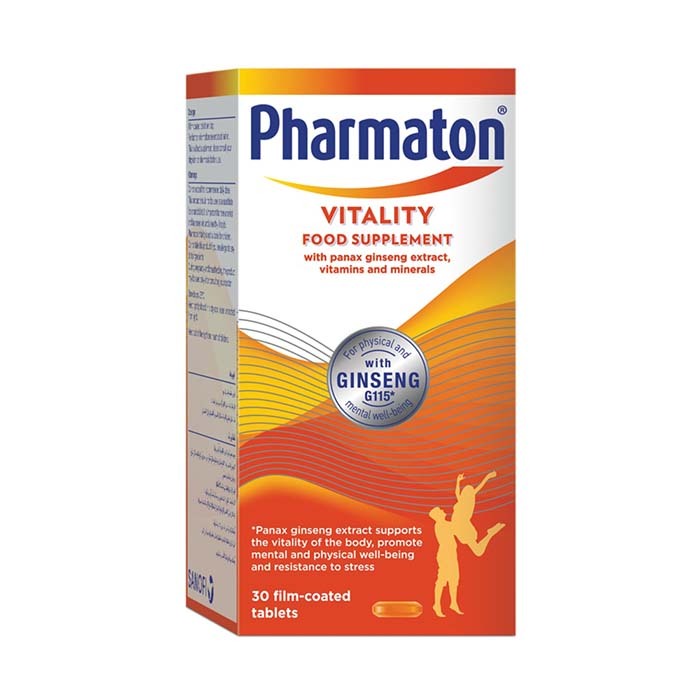 Pharmaton Vitality Multivitamin – Energy, Immunity & Mental Performance with Ginseng G115 Tablets 30’s