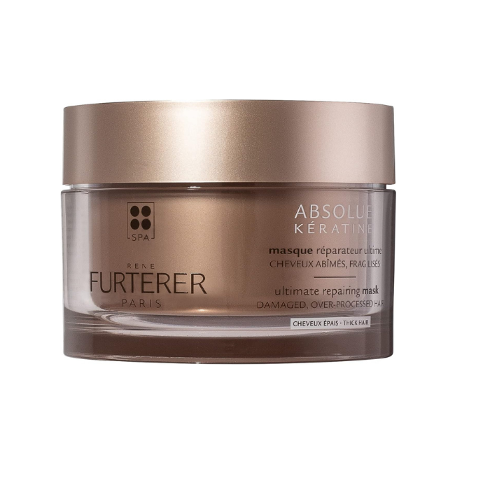 Rene Furterer Absolue Keratine Repairing Mask– Intensive Repair Mask for Damaged, Brittle & Over-Processed Hair 200ml