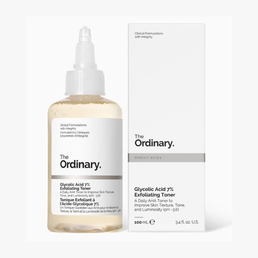 The Ordinary Glycolic Acid 7% Exfoliating Toner, Smooth Skin, Brighten and Even Tone - 100ml