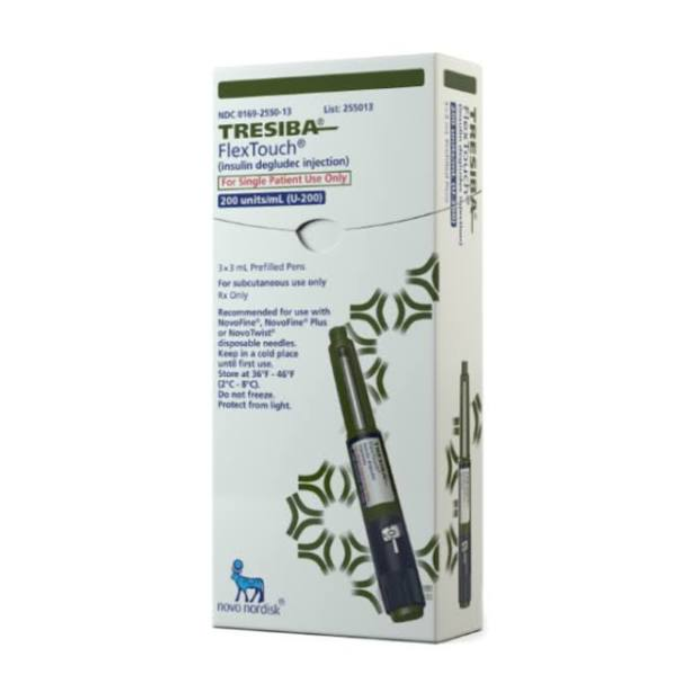 TRESIBA FLEX TOUCH 200IU/ML 3ML PREFILLED PEN x 3