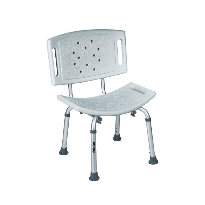 Trister Shower Chair, Sturdy and Non-Slip Bath Seat for Safe and Comfortable Showering - TS 947SC