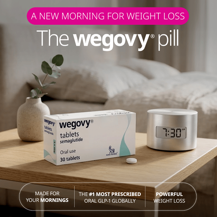Wegovy 1.5mg GLP-1 Pill, 30 Tablets, for Weight Loss Support
