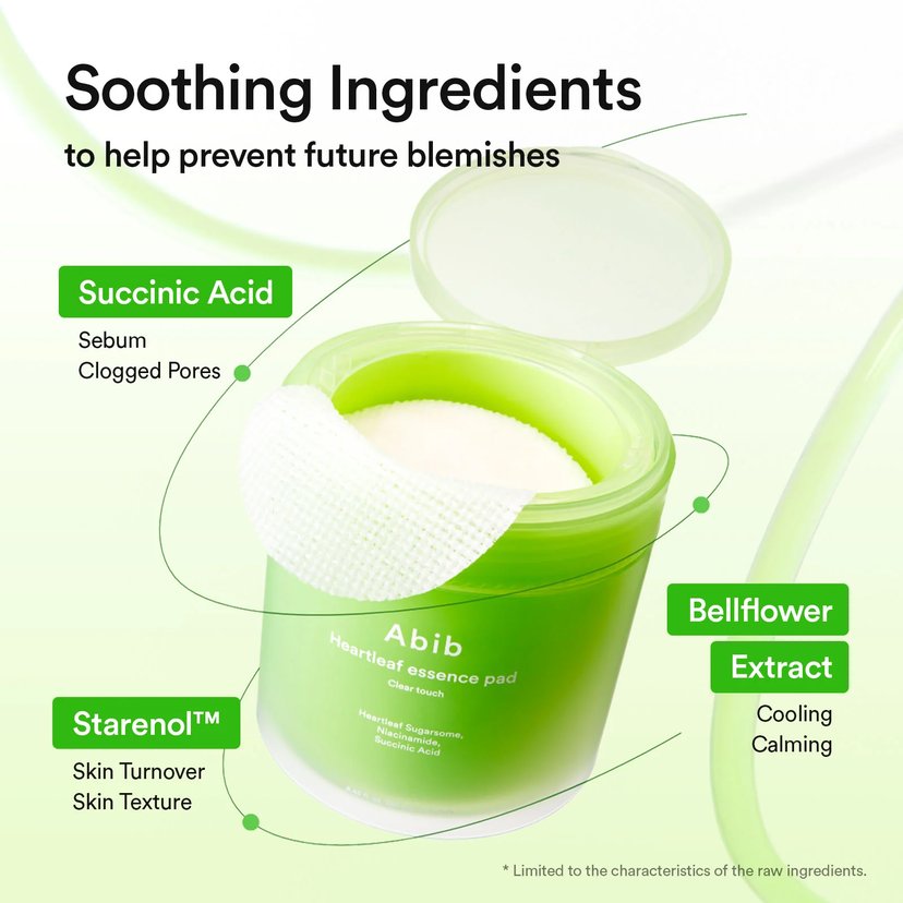 Abib Heartleaf Essence Clear Touch Pad 250ML 70s