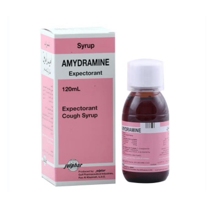 Amydramine Expectorant  Syrup 120ml Bottle