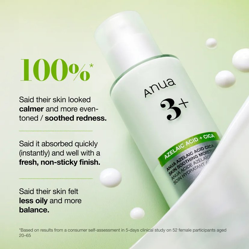 Anua Azelaic Acid 3+ Cica Skin Soothing Moisturizer 100ml
