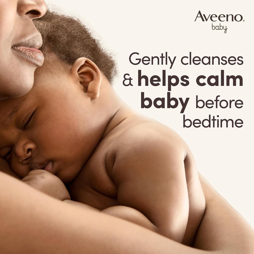 Aveeno Baby Calming Comfort Bath & Wash Lavender and Soothing Bedtime Cleanser for Delicate Skin, 250ml