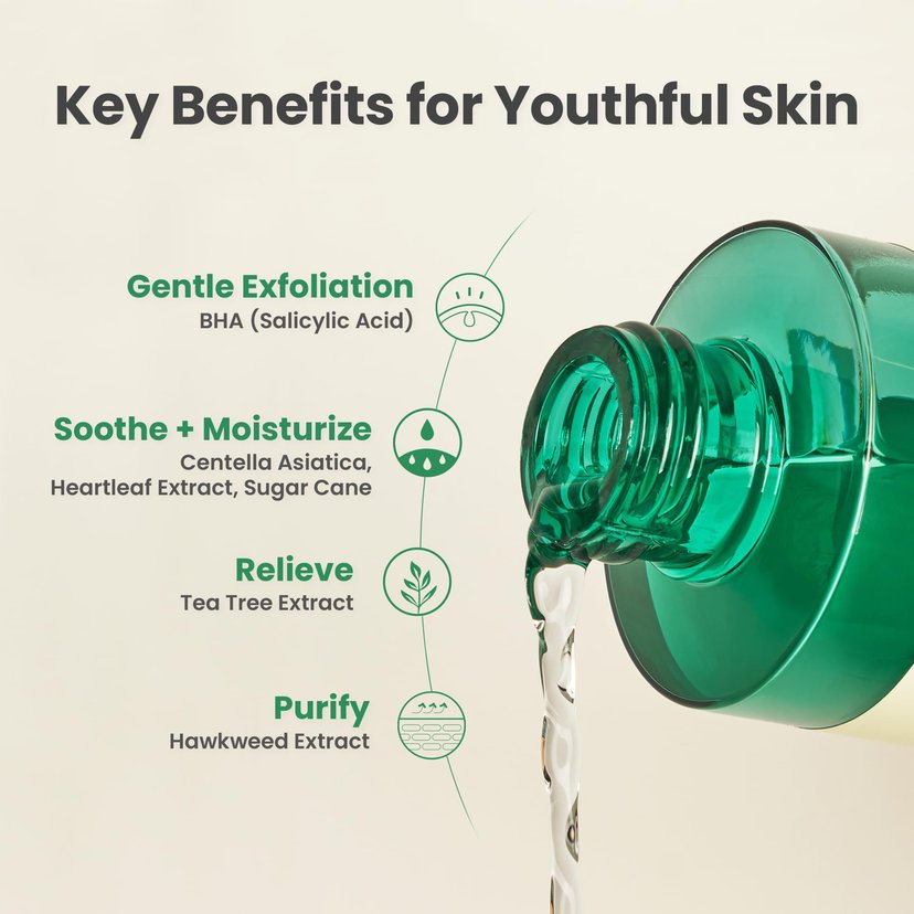 Axis-Y Daily Purifying Treatment Toner - Calming, Acne-Fighting, Pore-Refining Korean Skincare 200ml