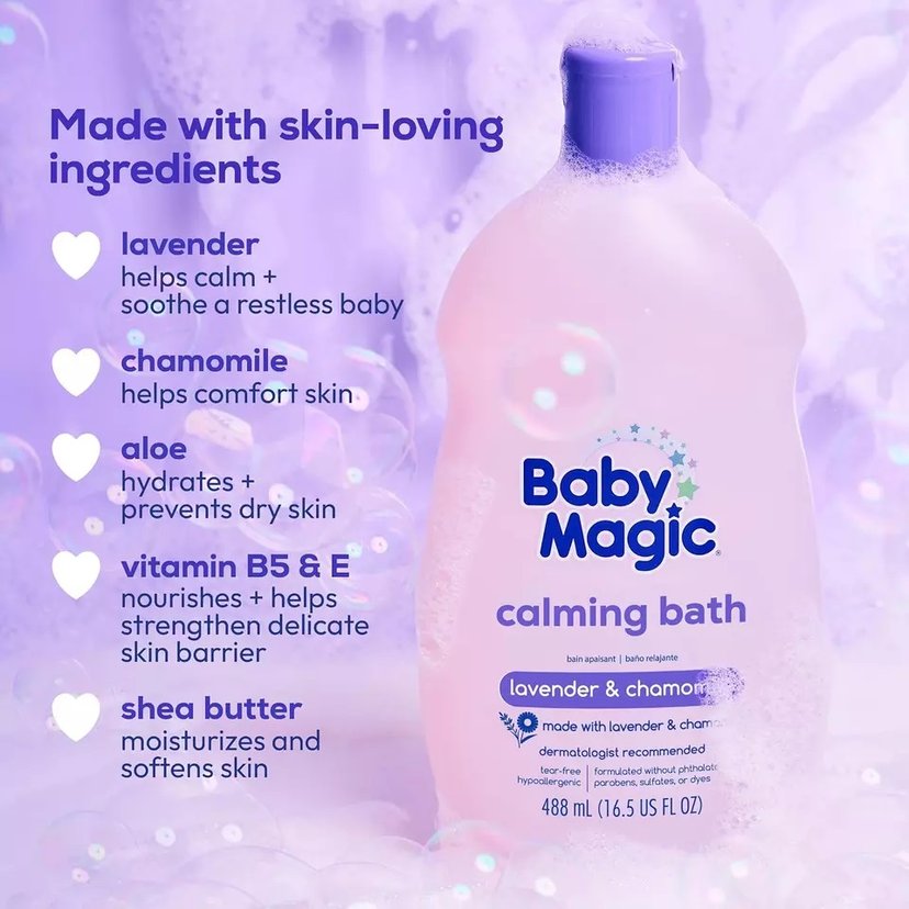 Baby Magic Lavender & Chamomile Calming Bath 488ml