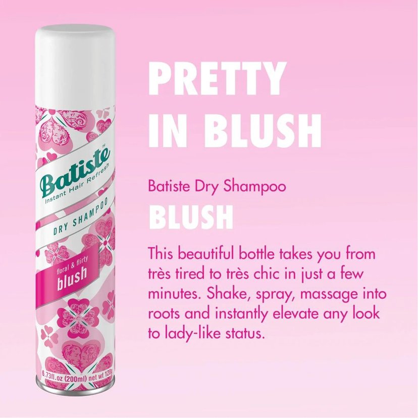 Batiste Dry Shampoo Blush 200ml Twin Pack Promo