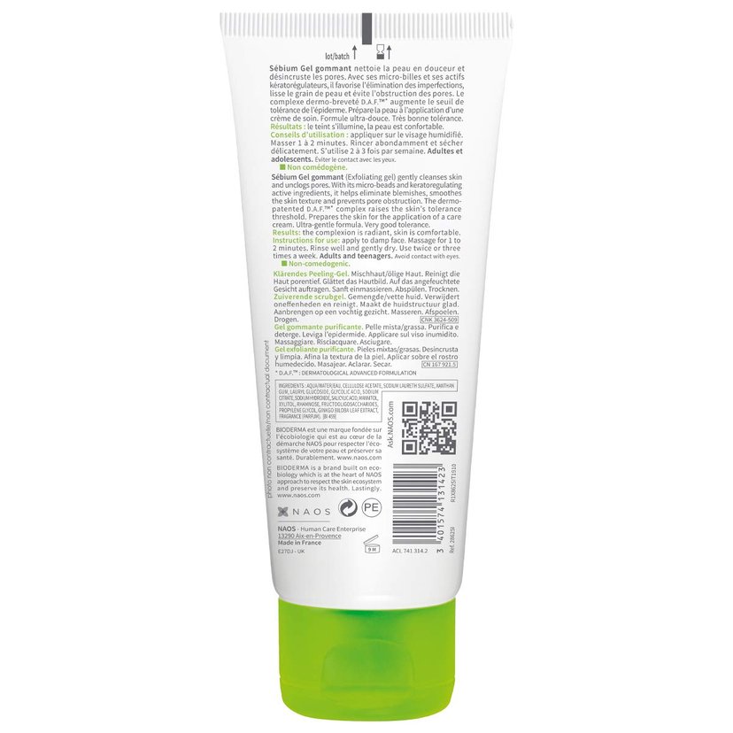 Bioderma Sebium Exfoliating Gel 100 ml