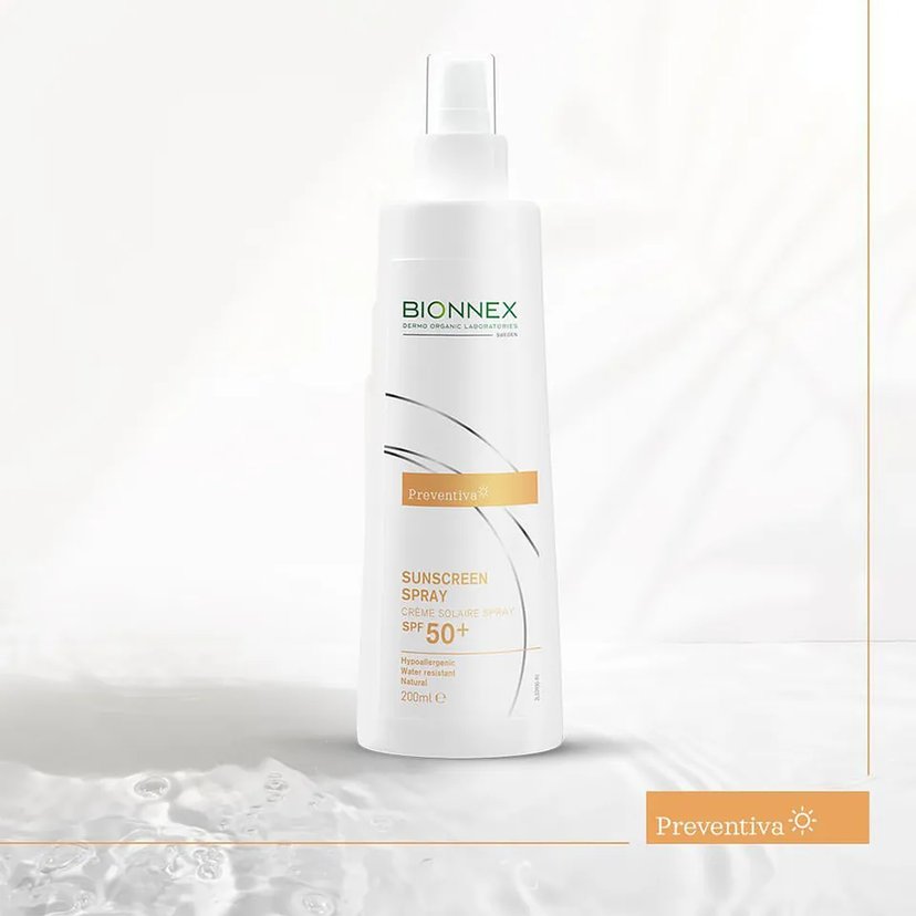Bionnex Preventiva Sunscreen (SPF50+) High Protection, Hydrating, Non-Sticky Sun Spray, 200ml