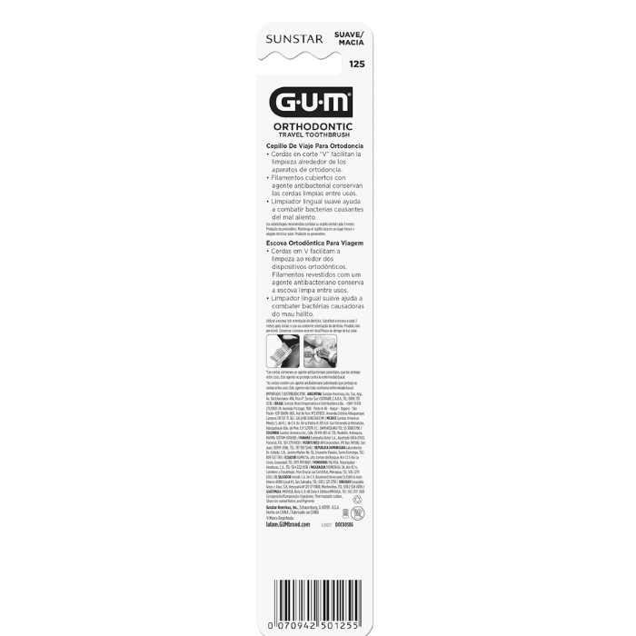 Butler Gum Travel Orthodontic Toothbrush