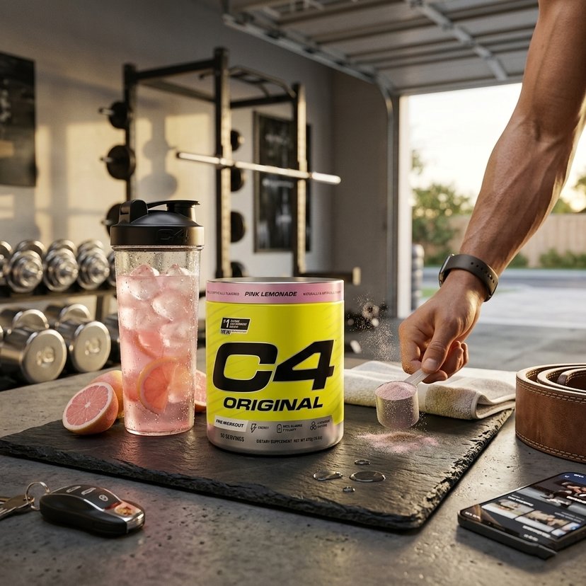 Cellucor C4 Original Pre-Workout Pink Lemonade 470g, Energy, Strength and Endurance, 50 Servings