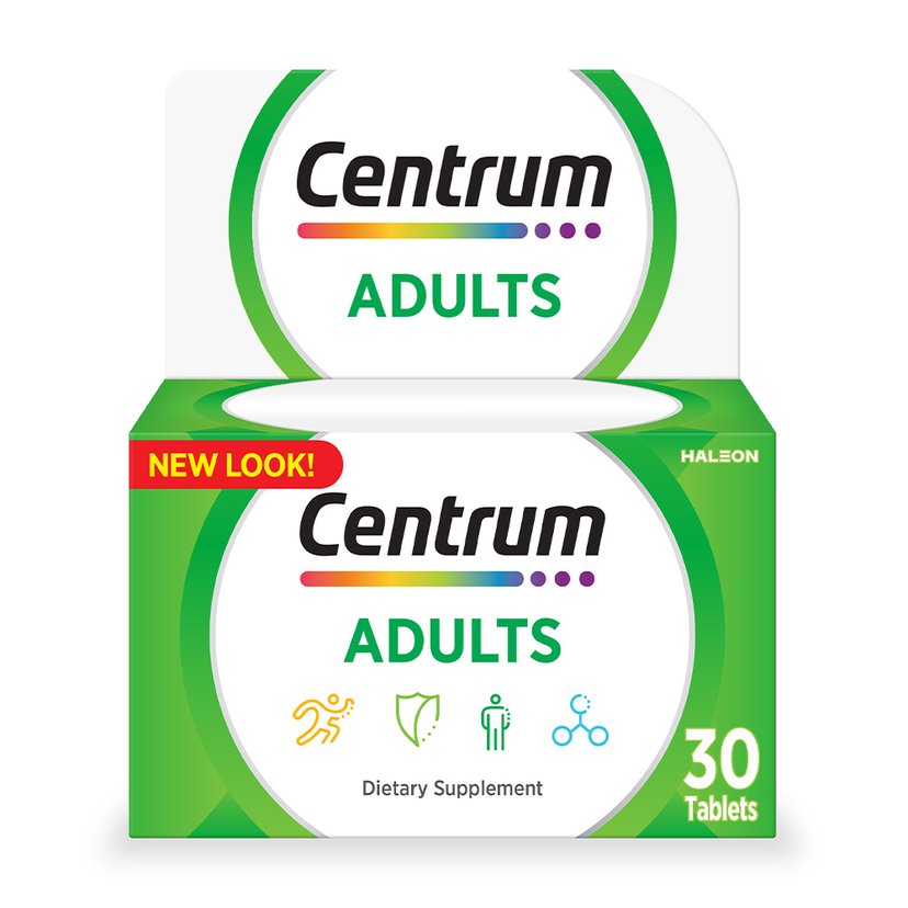 Centrum Adult Multivitamin, Complete Daily Vitamins & Minerals for Energy, Immunity & Wellness, 30 Tablets