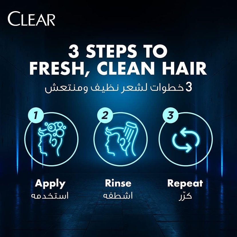 Clear Men's Deep Cleanse Shampoo 400ml